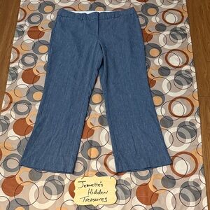 💥NI💥 LOFT Navy Textured Trousers